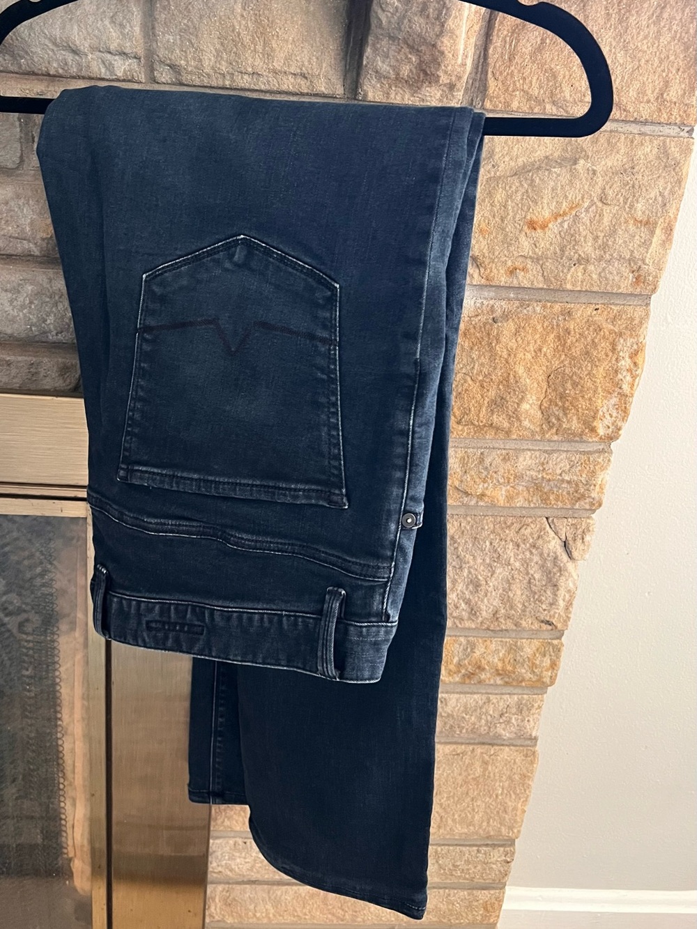 Straight-Fit Men's Dark Indigo Jeans